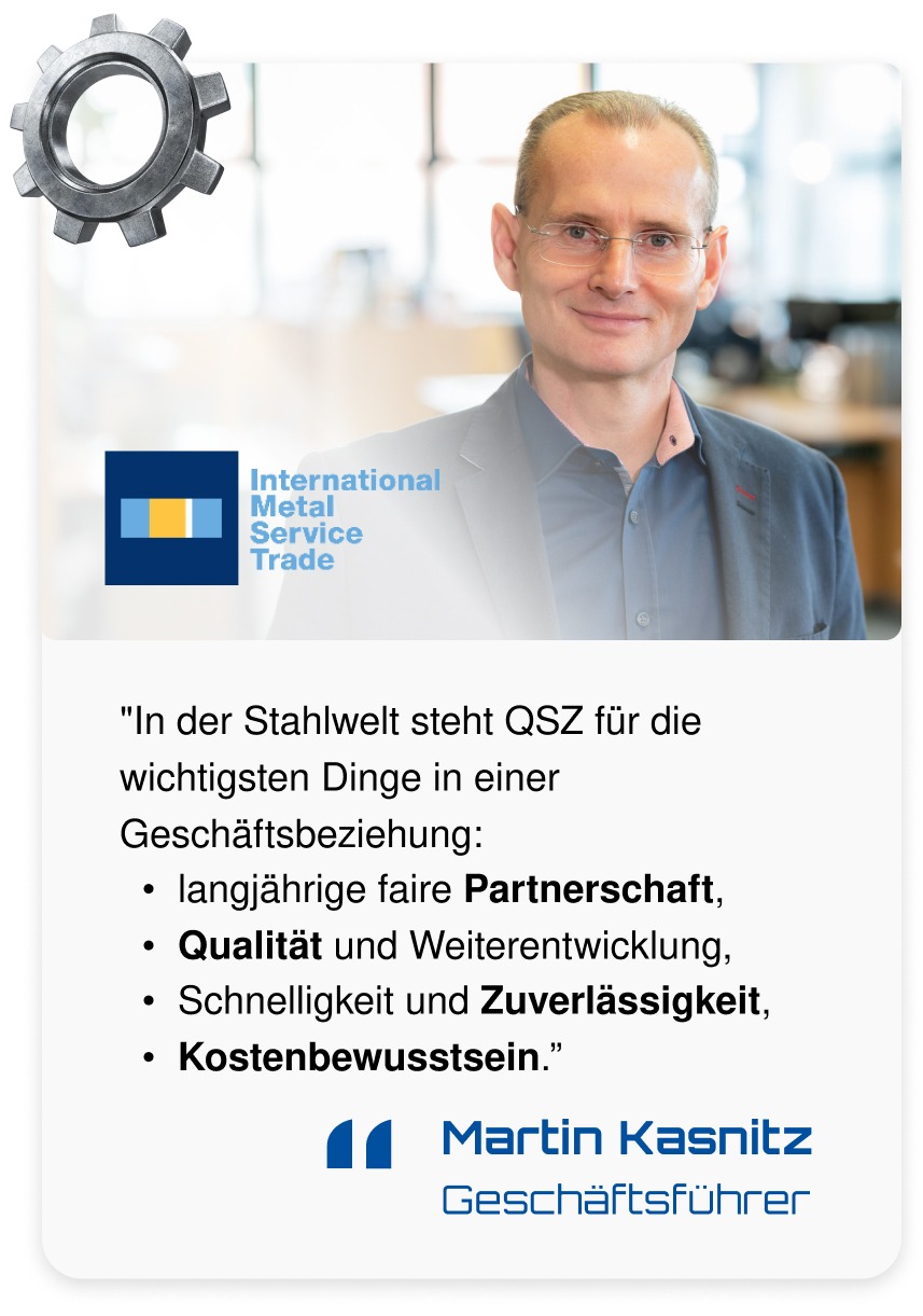 Testimonial Martin Kasnitz International Metal Service Trade GmbH